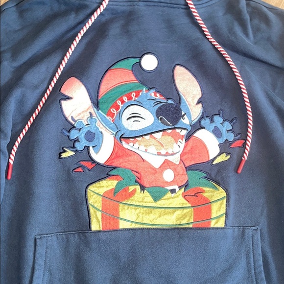Disney Walt Disney world Navy Hoodie with lilo and Stitch Graphic sweatshirt xxl - Picture 2 of 6
